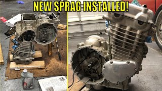 Installing New Sprag Clutch  1996 Triumph Thunderbird 900 [upl. by Einitsed]