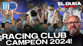 ¡RACING CLUB CAMPEÓN 2024 Racing club vs Cruzeiro 31  ELDUKA [upl. by Ebbarta854]