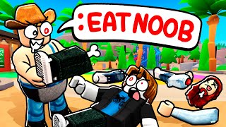 ROBLOX ADMIN EAT PEOPLE COMMANDS [upl. by Angle]