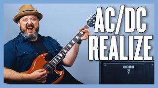 ACDC Realize Guitar Lesson  tutorial [upl. by Nylekcaj863]