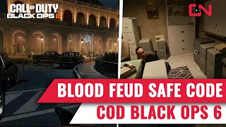 COD Black Ops 6 Blood Feud Safe Code and Location [upl. by Ralfston]