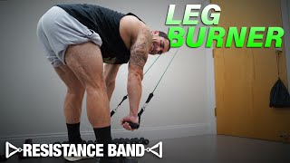 Resistance Band Leg Workout At Home to Get Ripped [upl. by Sikleb]