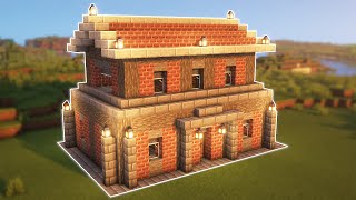 How To Build a STONE HOUSE in Minecraft🏠 [upl. by Calloway]