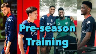 Manchester United PreSeason 202425 Day 1  Rashford Mason Mount Maguire Amad Diallo [upl. by Mchail]