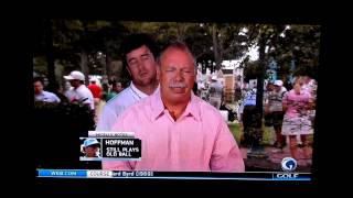 Bubba Watson pranks Alex Miceli during interview  On the Range  interrupts [upl. by Deeanne]