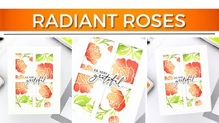 GINA K DESIGNS Radiant Roses Layering Stencil [upl. by Anerres]