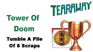 Tearaway PS VITA  1080P  How To Get The Tower Of Doom BRONZE Trophy [upl. by Jillane]