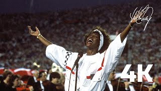 Whitney Houston  National Anthem Star Spangled Banner 4K Remaster [upl. by Einneg921]