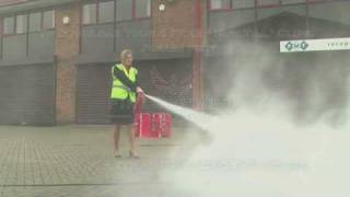 Fire Safety Training  How to Use a POWDER Fire Extinguisher [upl. by Reffotsirhc207]