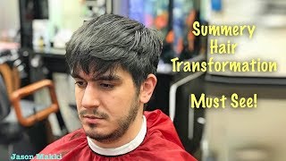 Medium to Short Haircut Transformation  Hair Tutorial  Easy Hairstyle for Men 2018 32 [upl. by Genesa117]