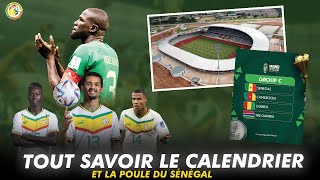 🇸🇳 CAN 2023 Tout savoir sur le calendrier la poule le Stade et la ville du Sénégal [upl. by Frulla]