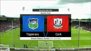 Tipperary v Cork  Munster Senior Hurling Championship 2017  QuarterFinal  HIGHLIGHTS [upl. by Anwahsar517]