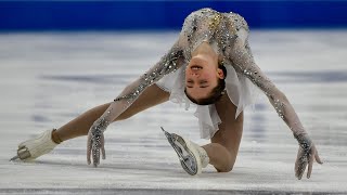 14yearold Isabeau Levito slays audience places 4th in short program at US Championships [upl. by Harrus]