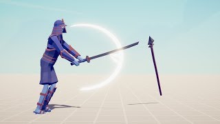 SAMURAI DEFLECTING EVERYTHING  Totally Accurate Battle Simulator TABS [upl. by Otrebilif]