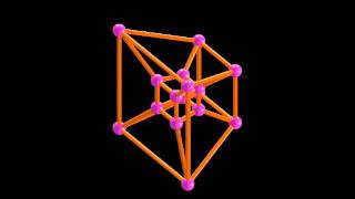 stereographic projection of 4D cube tesseract in Matlab [upl. by Miru745]