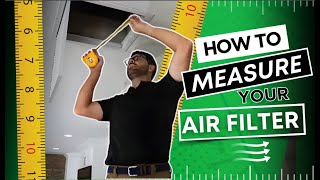 How To Measure Your Air Filter [upl. by Keene]