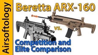 Beretta ARX160 Comparison  Competition vs Elite Version  Elite Force  Airsoftology [upl. by Nosduh]