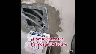 WHY IS MY THERMOSTAT NOT WORKING HOW TO FIX l thermostat defective hvacwork howtofix [upl. by Merriman295]