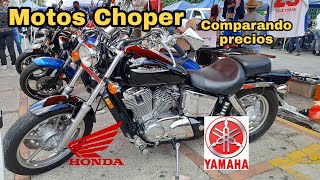 motos choper Honda Yamaha comparando precios [upl. by Estrellita848]