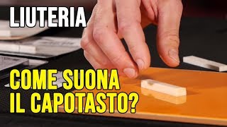 Capotasto della chitarra tusq osso o avorio sintetico  Liuteria con GTR DOC 1 [upl. by Reppep]