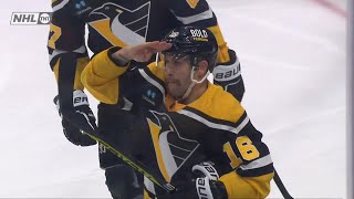 Zucker celebrates reverse retro night with the Jagr salute [upl. by Mellicent]