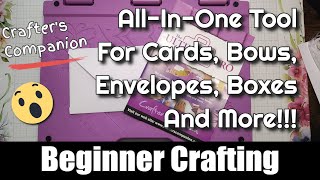 Crafters Companion  Ultimate Pro  AllInOne Crafting Tool Unboxing amp Simple Project [upl. by Hermes]