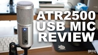 AudioTechnica ATR2500USB Mic Review  Test [upl. by Drobman]