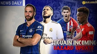 HIGUAIN TO SIGN BEFORE 12PM  HAZARD AGREES MADRID CONTRACT [upl. by Kolnos776]