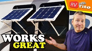 Build a SOLAR PANEL WINDOW AWNING Battery Charging System [upl. by Somerville467]