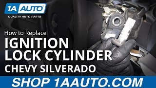 How to Replace Ignition Lock Cylinder 0713 Chevy Silverado [upl. by Akinet889]