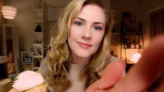 Personal Attention before you fall sleep • ASMR • Soft Spoken • Books Massage Cards [upl. by Valentijn]