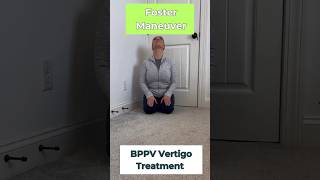 Get Rid of Vertigo at Home Left Foster Maneuver for BPPV vestibular [upl. by Novelc]