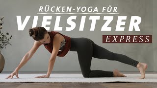 Yoga für Vielsitzer Express  Frische Impulse für Rücken Wirbelsäule amp Schultern  15 Min [upl. by Cuhp]