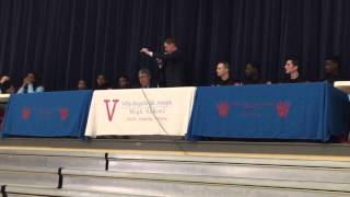 Villa AngelaSt Joseph Boys Basketball State Title Celebration 2015 [upl. by Teria]