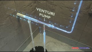 WaterPowered Backup Sump Pump  Venturi Principle  RotoRooter [upl. by Anuska]