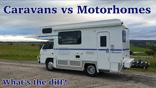 Caravans vs Motorhomes whats the diff Episode 23  TRAVELLING AUSTRALIA IN A MOTORHOME [upl. by Lutero]