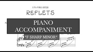 Reflets Lili Boulanger F Minor Piano AccompanimentVocal Guide  Karaoke [upl. by Enileve]