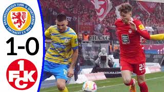 Eintracht Braunschweig vs 1FC Kaiserslautern 10 Goal and Extended Match Highlights [upl. by Ecille]