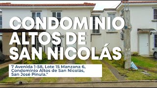 Caso 1704466 CONDOMINIO ALTOS DE SAN NICOLAS [upl. by Eunice]