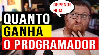 O SALARIO DE PROGRAMADOR É BOM [upl. by Rydder51]