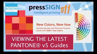 pressSIGN 2023 PANTONE v5 Guides amp Manage Lists [upl. by Aiz]