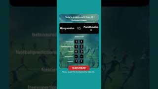 Djurgaarden vs Panathinaikos Today Prediction football predictions bettingtips [upl. by Terrance]