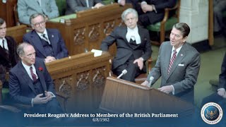 President Reagans Address to Members of the British Parliament 6882 [upl. by Ibson373]