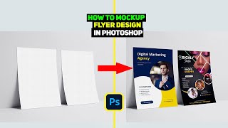 How to mockup flyer design in photoshop 2024 [upl. by Muller]