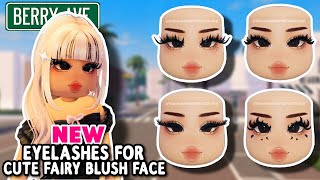 EYELASHES THAT FIT POPULAR FACE CUTE FAIRY BLUSH IN BERRY AVENUE 🔥😍 [upl. by Oeniri]