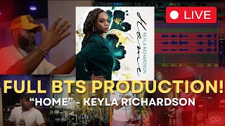 FULL BTS Production of quotHomequot by Keyla Richardson  Studio Tour  Podcast [upl. by Ljoka]