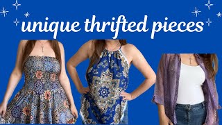 vintage hippie finds from vinted  try on haul [upl. by Ettenahs]