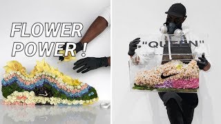 Avec des fleurs cet artiste reproduit de célèbres baskets [upl. by Fante103]