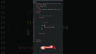 Arrow function in JavaScript  JavaScript Arrow Function tutorial javascript javascripttutorial [upl. by Hardy]