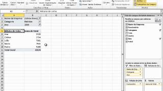 Microsoft Excel  Criando uma Tabela Dinâmica  On Training [upl. by Harmonia288]